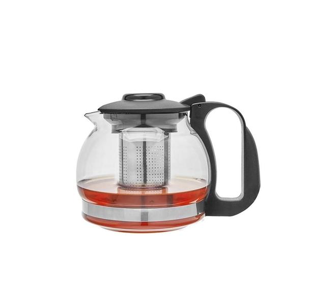 Imagem de Bule De Vidro Com Infusor Inox Para Chá - Chaleira 1250Ml