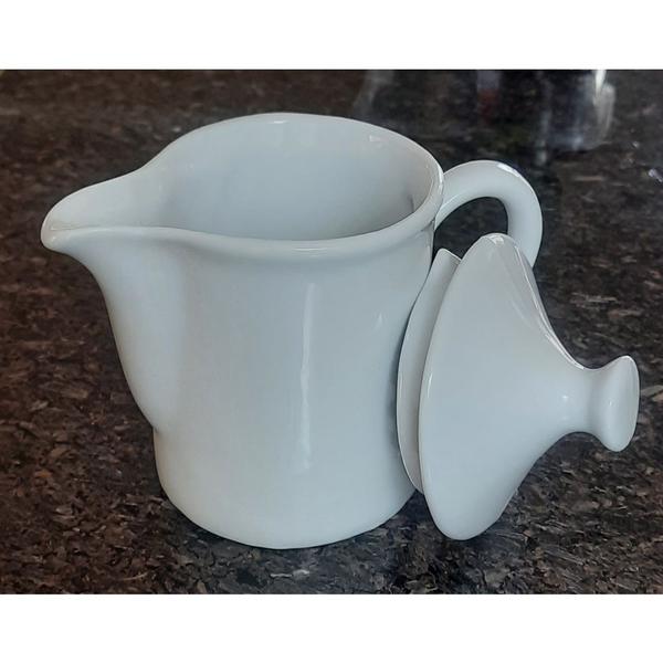 Imagem de Bule Leiteira 300ml Café, Chá, Leite - Porcelana Branca