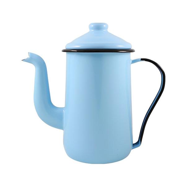 Imagem de Bule para Café Tradicional Esmaltado Azul Claro 1,5 L Ewel