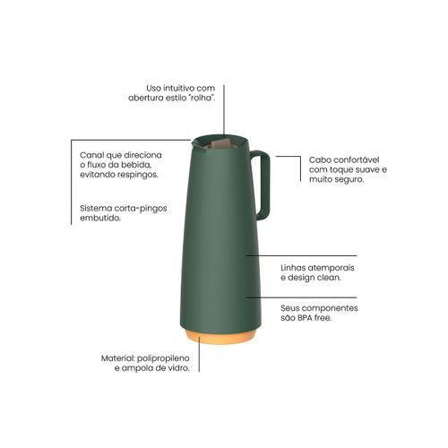 Imagem de Bule Térmico 1,0L Exata Verde - Tramontina