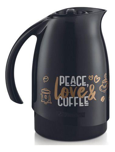 Imagem de Bule Térmico 700ml com Suporte Filtro De Café Chá - Preto