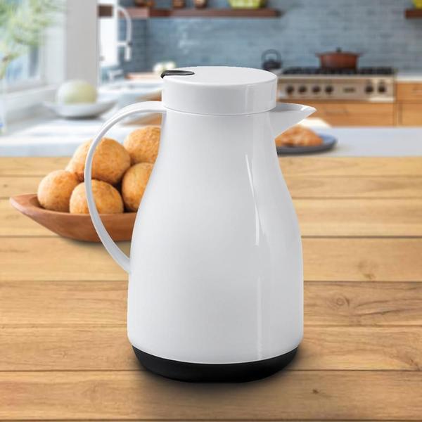 Imagem de Bule Térmico C/Gatilho Keep 500Ml - Branco