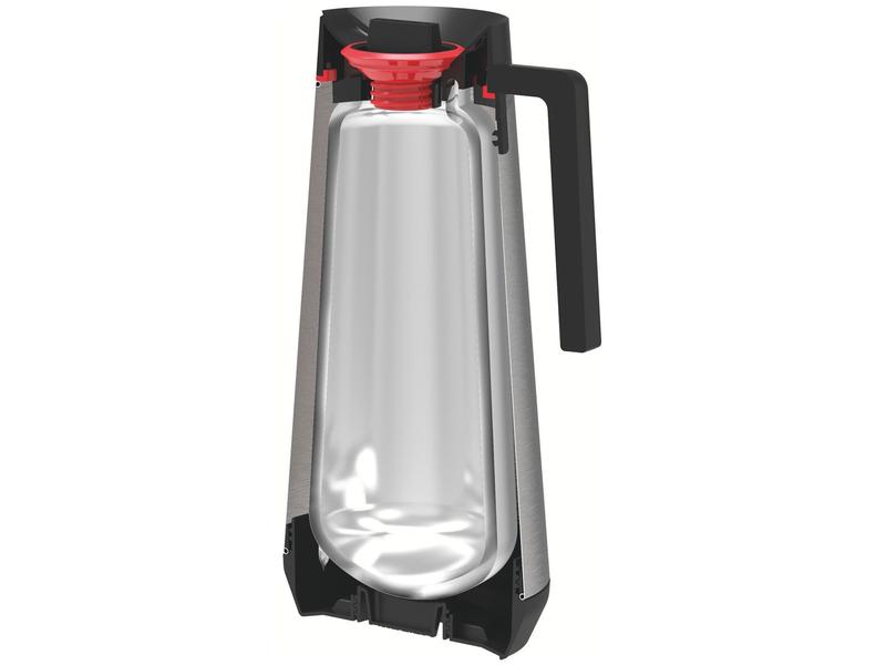 Imagem de Bule Térmico de Aço Inox Preto com Tampa 300ml Tramontina Exata