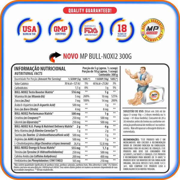 Imagem de BULL-NOX12 300g - MaxEffect Pharma