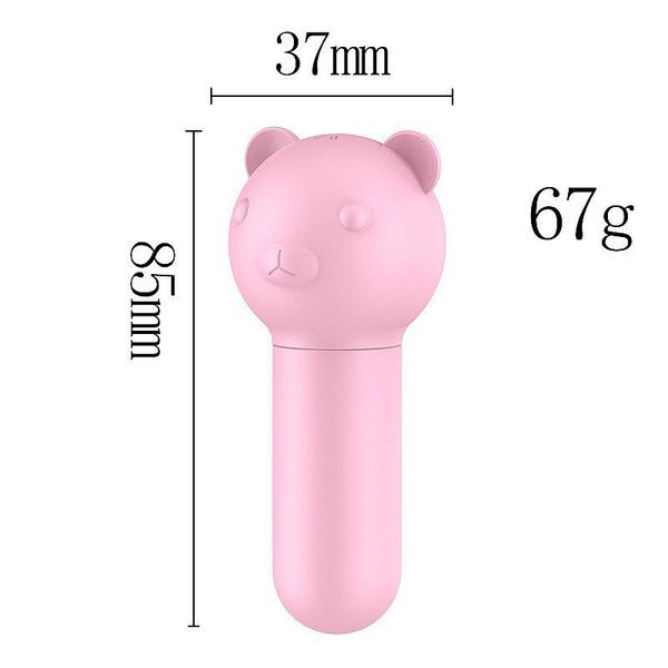 Imagem de Bullet Vibrador de Clitóris Recarregável Formato de Urso 10 Vibrações - Rosa