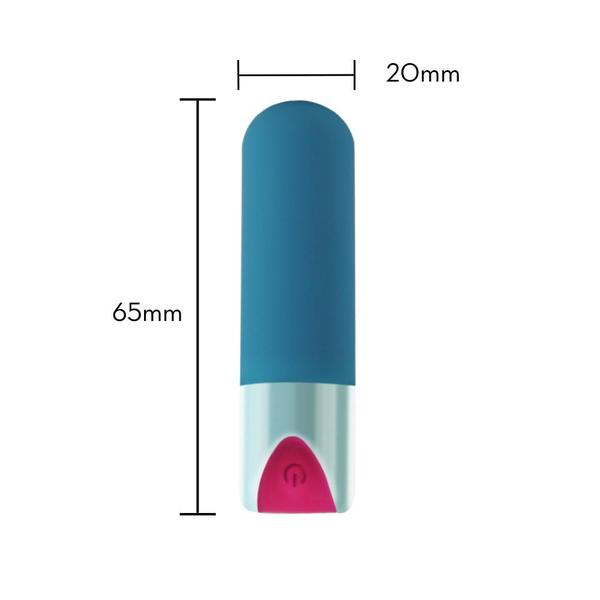 Imagem de Bullet Vibrador Feminino Estimulador Clitóris Recarregável 10 Modos Vibração 