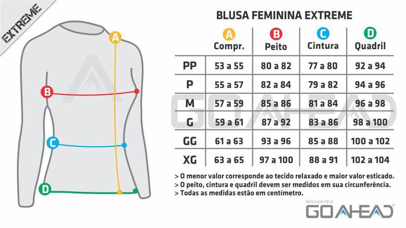 Imagem de Bulsa Segunda Pele Extreme Feminino Go Ahead Frio Extremo