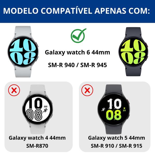 Imagem de Bumper Acrílico Com Vidro Para Galaxy Watch 6 44mm - Novo