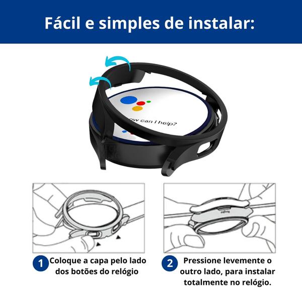 Imagem de Bumper Acrílico Resistente Para Galaxy Watch6 Classic 43mm