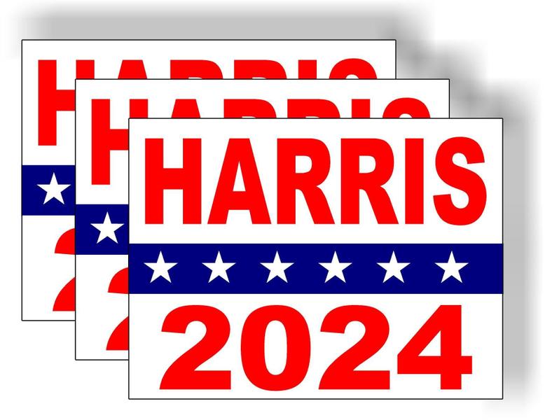 Imagem de Bumper Magnet Work House assina Kamala Harris como presidente de 2024