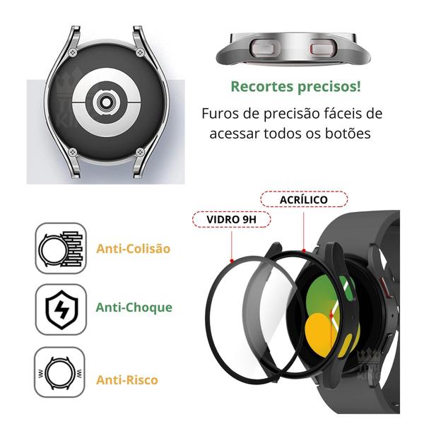 Imagem de Bumper Protetor 360 Acrilico 2In1 Para Galaxy Watch 4 44Mm