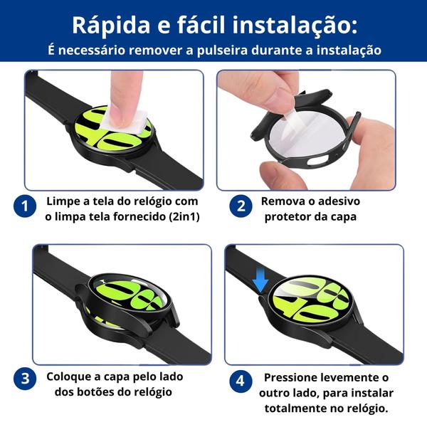 Imagem de Bumper Protetor 360 Para Galaxy Watch 6 40mm R935- Acrílico