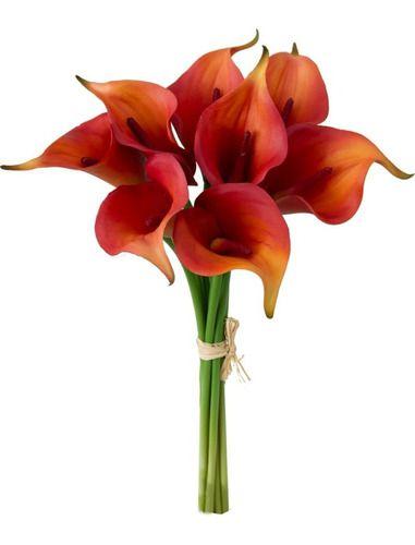 Imagem de Buquê Copo De Leite Calla Toque Real Flores Artificiais