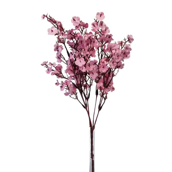 Imagem de Buque de Flor Mini Cerejeira Flores Artificiais para Arranjo Vaso Decoração Festa