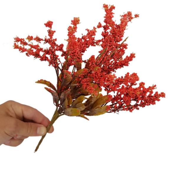 Imagem de Buquê de Plantas de Trigo Artificial Vermelha 31cm