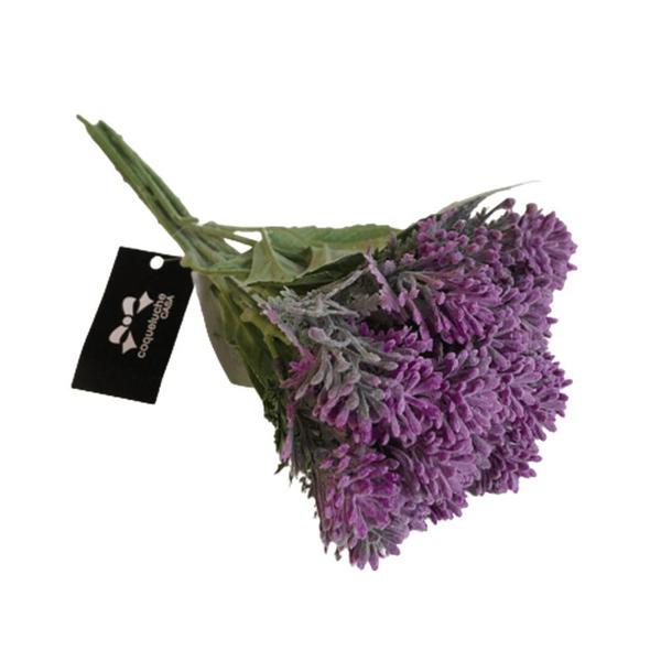 Imagem de Buquê Flores Artificial Sementes Roxo 30Cm - Bela Flor