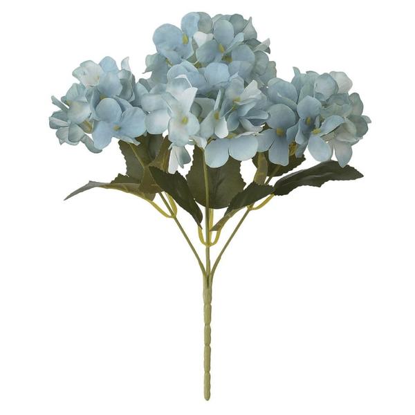 Imagem de BUQUE HORTENSIA X5 (AZUL OUTONO CLARO) 29cm