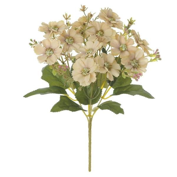 BUQUE MARGARIDA X15 FLORES PALHA OUTONO 25cm - Flor Arte Imagem de BUQUE MARGARIDA X15 FLORES PALHA OUTONO 25cm