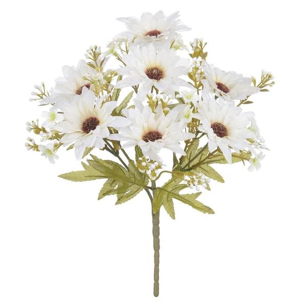 Imagem de BUQUE MARGARIDA X7 FLORES CREME OUTONO 27cm