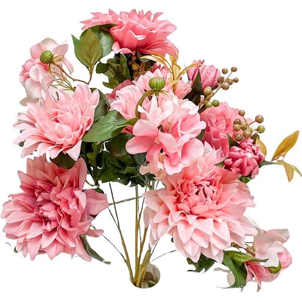 Imagem de Buquet Floral Dalia Grande - Pink 60cm