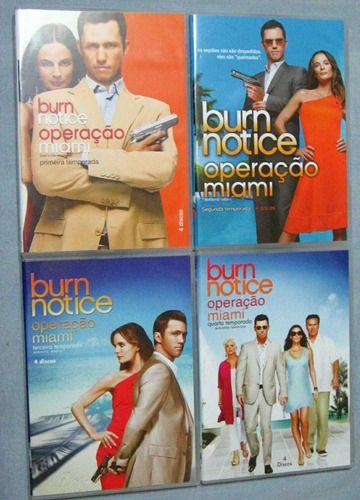 Imagem de Burn notice operação miami - 1 - 4 temporadas box 16 dvds