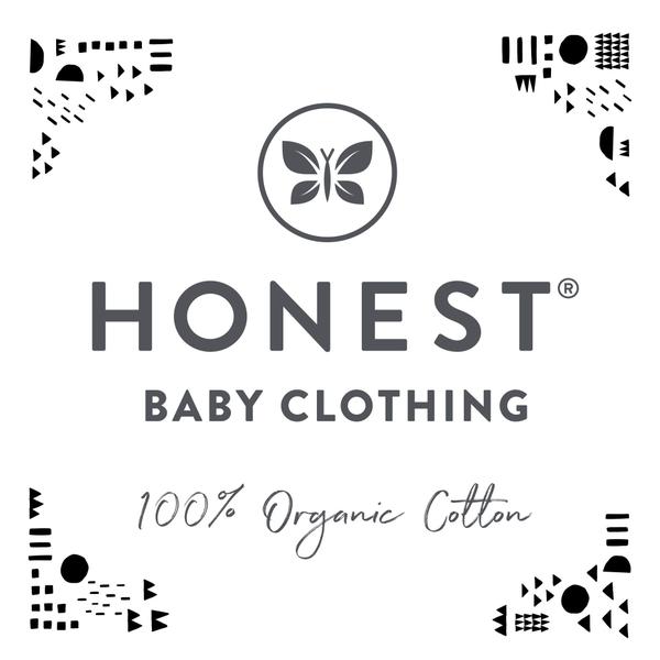 Imagem de Burp Cloths HonestBaby, malha de algodão orgânico, pacote com 5 unidades, unissex