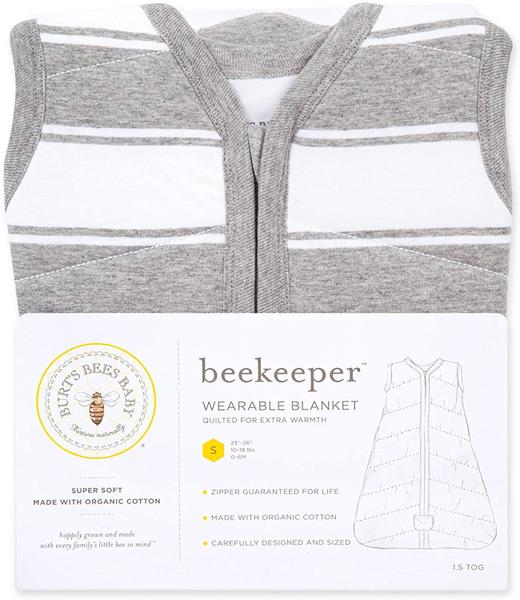 Imagem de Burt's Bees Baby Unisex-Baby Beekeeper Wearable Blanket, 100% Algodão Orgânico, Saco de Dormir transição swaddle