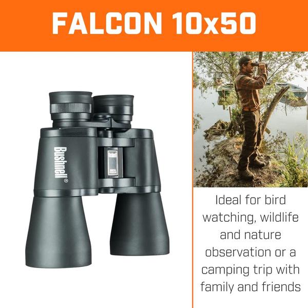 Imagem de Bushnell Binóculo Falcon 10x50 Grande Angular (Preto)