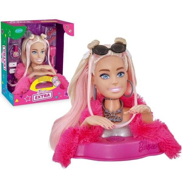 Imagem de Busto Barbie Styling Head Extra Pupee Licenciado Mattel - Pupee