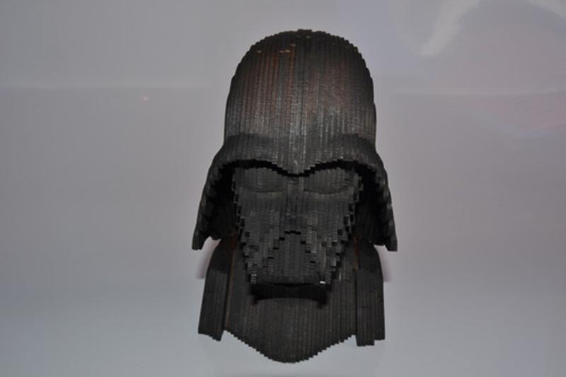 Imagem de Busto Darth Vader Quebra Cabeça 3d. Miniatura Em Mdf