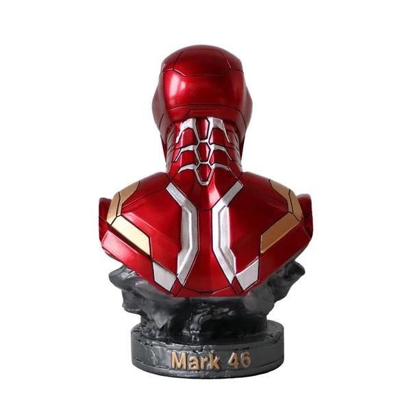 Imagem de Busto de Resina Homem de Ferro e Pantera Negra (16cm) - Marvel Avengers