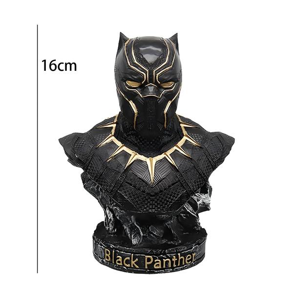 Imagem de Busto de Resina Homem de Ferro e Pantera Negra (16cm) - Marvel Avengers