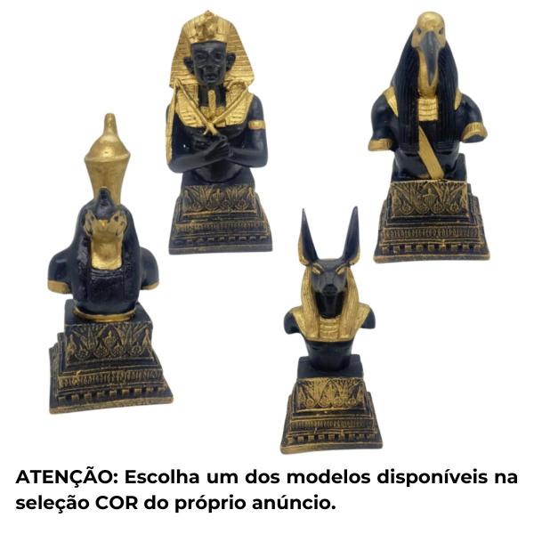 Imagem de Busto Deuses Egípcios Anubis Horus Thot Tutan- Médio Resina