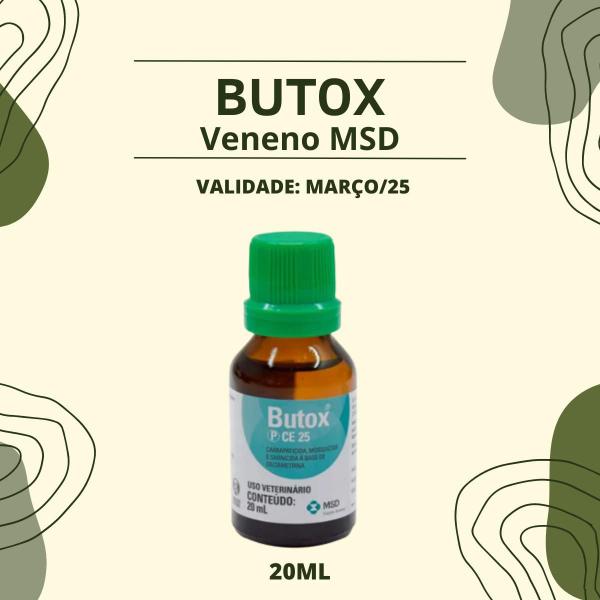 Imagem de Butox P Ce 25 20ml MSD Carrapaticida Sarnicida Mosquiticida