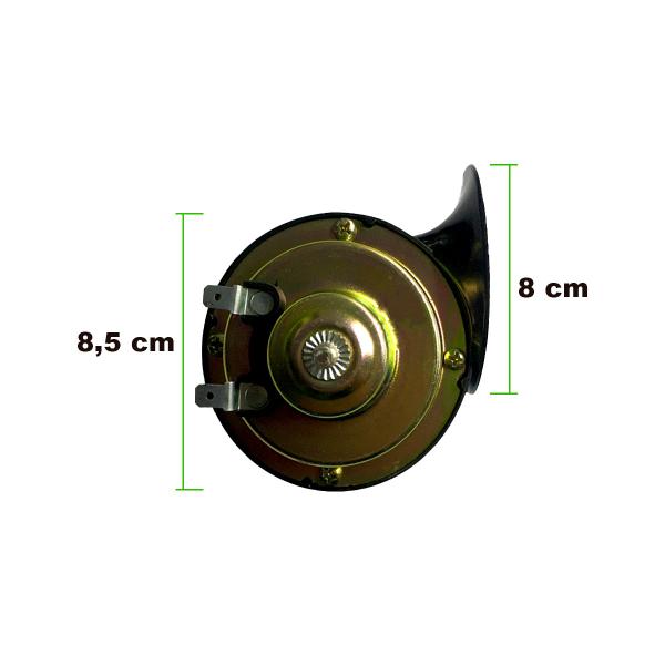 Imagem de Buzina caracol 12v 2 terminal (par) carro caminhão