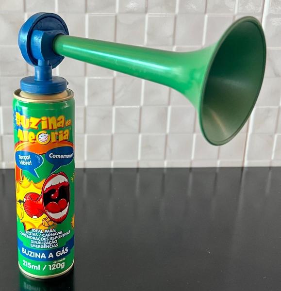 Imagem de Buzina Da Alegria Com Corneta Carnaval 215ml Gás Spray