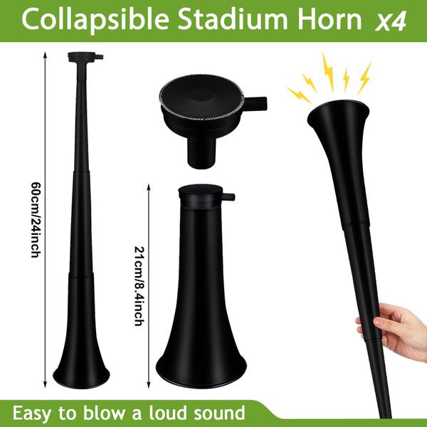 Buzina de estádio dobrável Outus Vuvuzela Plastic 60 cm 4 unidades Imagem de Buzina de estádio dobrável Outus Vuvuzela Plastic 60 cm 4 unidades