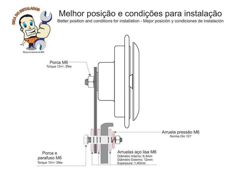 Imagem de Buzina Dupla Camry 1990 em diante 12V BZM