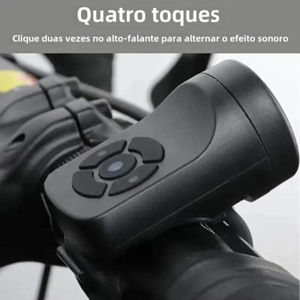 Imagem de Buzina Elétrica Recarregável para Bicicleta - Potente e Segura