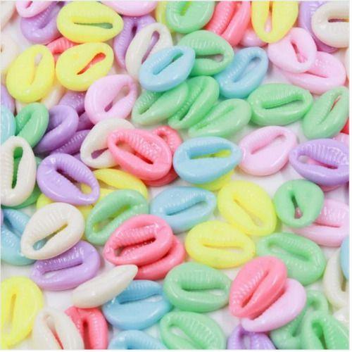 Imagem de Búzios Candy Color Miçanga Infantil 18mm Aprox 100pçs