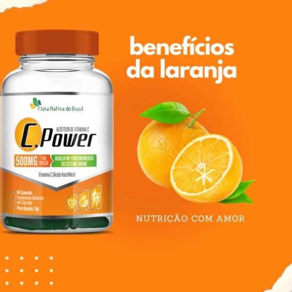 Imagem de C.POWER Vitamina C 500mg - 500% VD - Suplemento Antioxidante