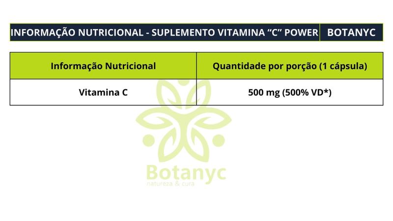 Imagem de C.POWER Vitamina C 500mg - 500% VD - Suplemento Antioxidante