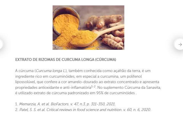 Imagem de C u u rr c u m a + Vitamina E com 60 cápsulas -Sanavita