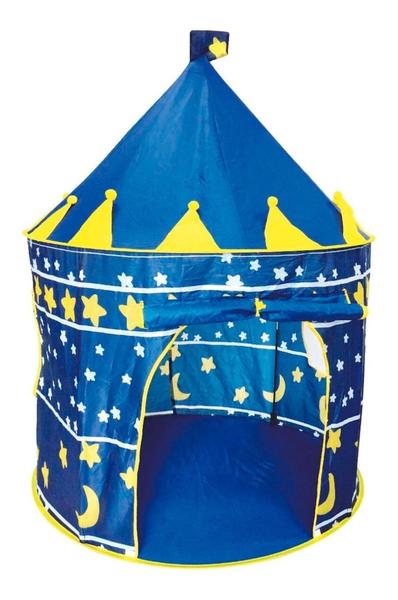 Cabana Infantil Azul Barraca Tenda Castelo Menino - Importway Imagem de Cabana Infantil Azul Barraca Tenda Castelo Menino