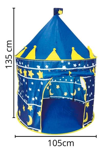 Cabana Infantil Azul Barraca Tenda Castelo Menino - Importway Imagem de Cabana Infantil Azul Barraca Tenda Castelo Menino