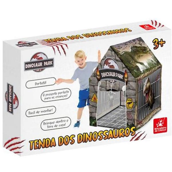 Imagem de Cabana Infantil Barraca Toca Tenda Dinossauros Jurassic Park