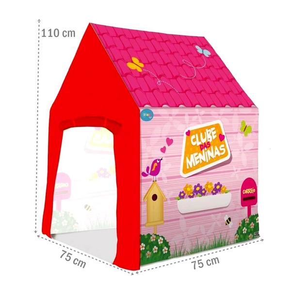 Imagem de Cabana Infantil Tenda Clube Das Meninas Acampamento Rosa - Bang Toys