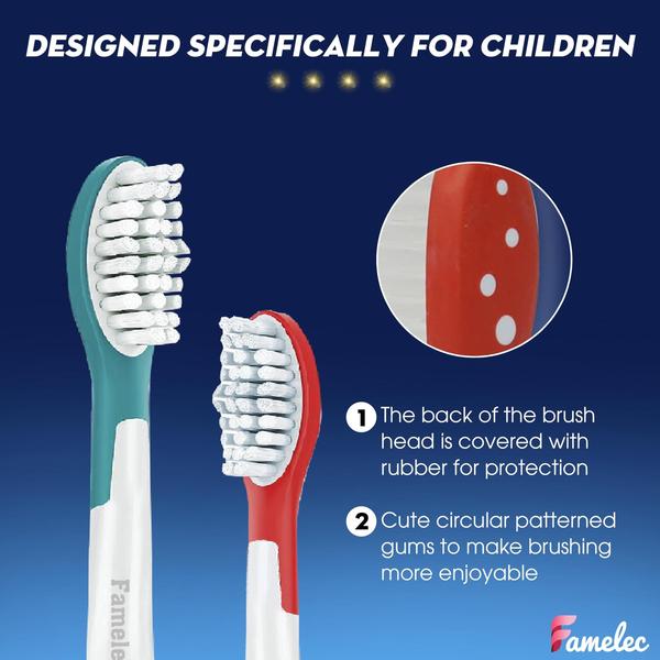 Imagem de Cabeça de escova de dentes elétrica FAMELEC para crianças com mais de 7 anos Sonicare Kids