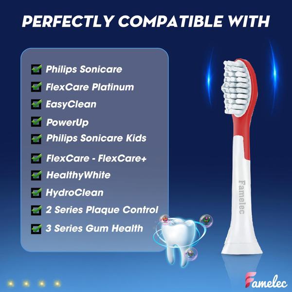 Imagem de Cabeça de escova de dentes elétrica FAMELEC para crianças com mais de 7 anos Sonicare Kids