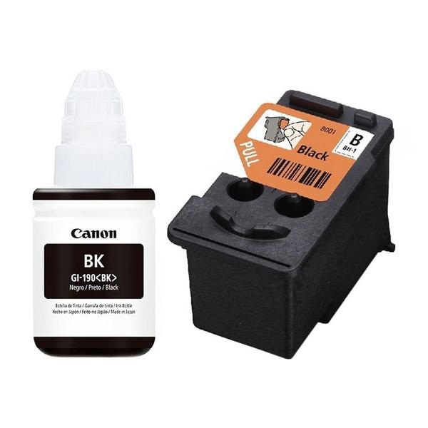 Imagem de Cabeça De Impressão Canon Preto Kit Bh 1 Frasco Tinta Gi 190 Bk